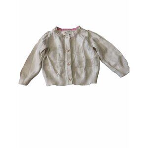 Est 1989‎ Place Baby Girls Size 9-12 Months White Sweater Long Sleeves